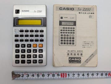 Casio Lot of 7 vintage electronics - XD-J800, fx-2200,, Nieuw