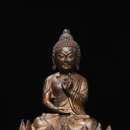 A Cold-Gilded Copper Shakyamuni Buddha from a Private