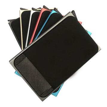 Aluminium Slim Wallet - Portemonnee Portefeuille, Handtassen en Accessoires, Portemonnees, Verzenden, Nieuw