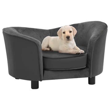 vidaXL Hondenbank 69x49x40 cm pluche en kunstleer, Verzenden