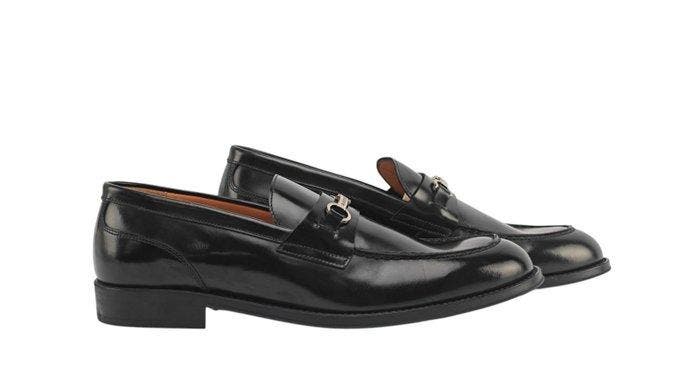 TESTONI BOLOGNA - 8 UK - 42 IT - Black Loafer Shoes Calf +, Kleding | Heren, Schoenen
