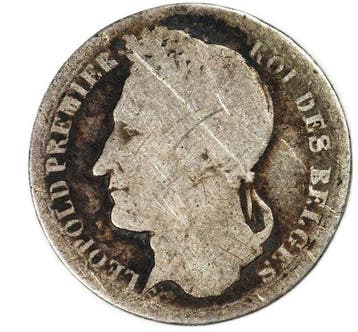 België. Leopold I. 1/4 Franc 1835 (Zonder minimumprijs), Postzegels en Munten
