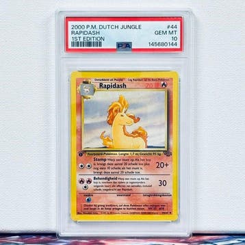 Pokémon Graded card - RAPIDASH #44 1ST EDITION - Pokémon -, Nieuw