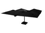 Veiling - Vierdubbele hangende parasol zwart 4 * 300x300cm