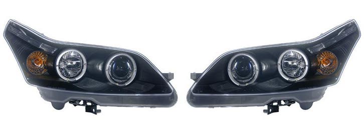 Koplampen Angel Eyes | Citroën C4 (3D, 5D) 2004-2009 | zwart, Auto-onderdelen, Verlichting, Nieuw, Citroën, Verzenden
