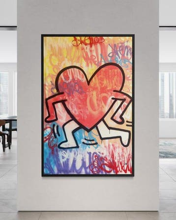 Gunnar Zyl - Running Heart / Keith Haring & Zyl XXL