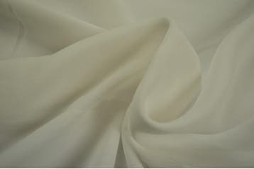 15 meter chiffon stof - gebroken wit, Verzenden