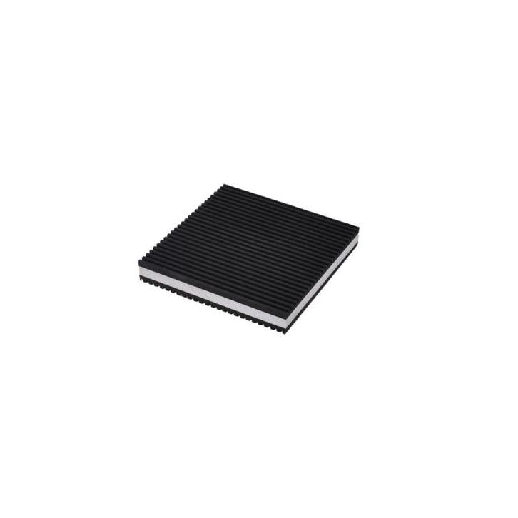 Rubberen anti-vibratie pad dacht - foam - 100x100x20 mm, Doe-het-zelf en Bouw, Ventilatie en Afzuiging, Nieuw, Verzenden