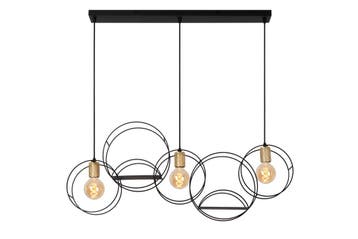 Hanglamp Lucide CIRCLE -  - 3xE27 - Zwart, Verzenden, Nieuw