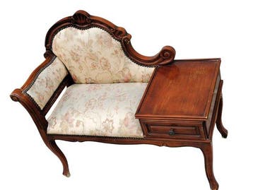 Fauteuil - Hout - Telefoonhouder bankje