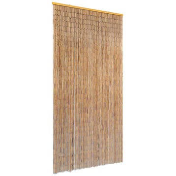 vidaXL Vliegengordijn 90x220 cm bamboe, Verzenden
