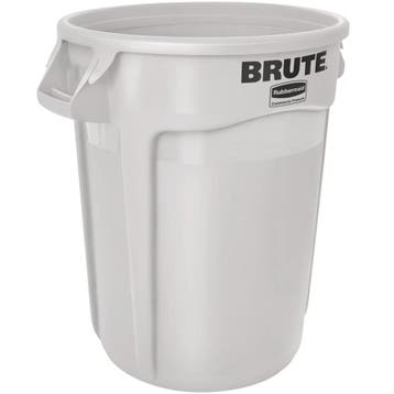 Afvalbak | BRUTE | Kunststof | Wit | 121.1L | Open |, Verzenden
