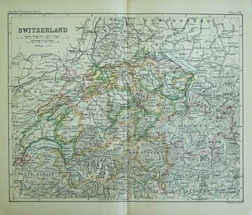 Themacollectie - Twee antieke kaarten (ca. 1890) –