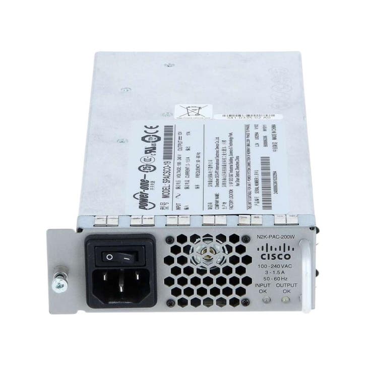 Cisco N2K-PAC-200W, Informatique & Logiciels, Commutateurs réseau, Enlèvement ou Envoi