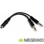 StarTech.com 3.5mm 3 Pin Headset Splitter, Verzenden, Nieuw