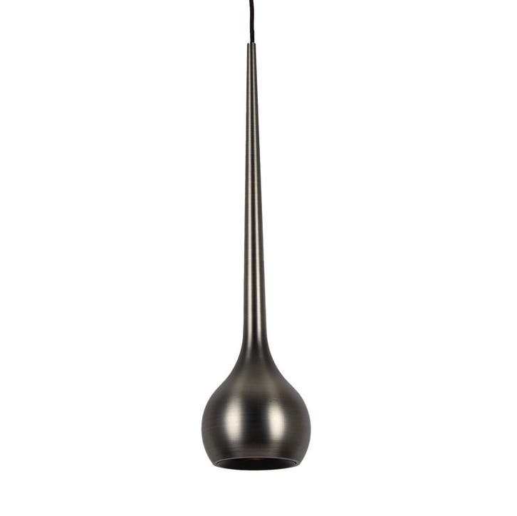 hanglampen Lynea Hanglamp Gun Metal Ø7.5cm, Huis en Inrichting, Lampen | Hanglampen, Minder dan 50 cm, Nieuw, Overige materialen