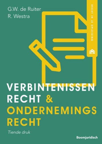 Verbintenissenrecht & ondernemingsrecht / Recht in je, Verzenden, Zo goed als nieuw, Wim de Ruiter