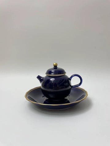 Shoransha - Theepot - Hard porselein, kobaltblauw glazuur,