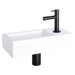 Fonteinset Differnz Helios 37.5x18.5x9.5 cm Wit Met Rechte, Doe-het-zelf en Bouw, Sanitair, Ophalen of Verzenden, Nieuw, Overige typen