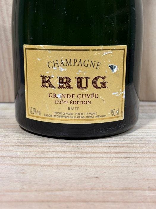 Krug, Grande Cuvée 173èmé édition - Champagne Brut - 1 Fles, Verzamelen, Wijnen