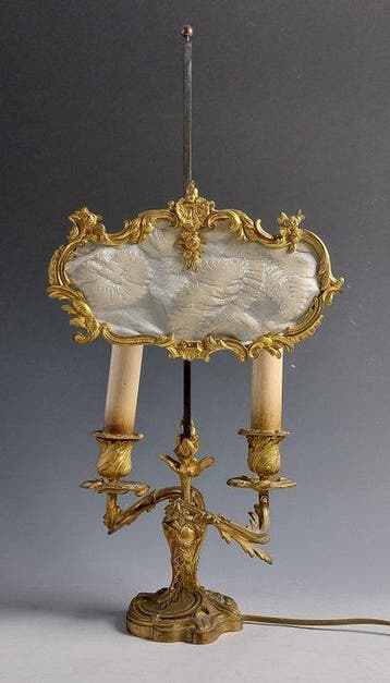 Kandelaber - Verguld brons - Rococo-stijl, Antiquités & Art