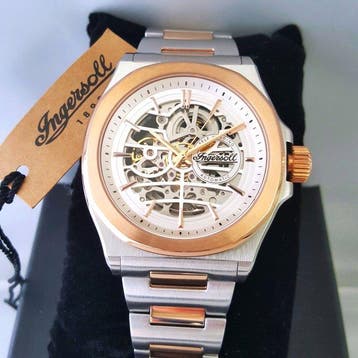 Ingersoll - Automatic - Skeleton - 316L Gold - Steel -