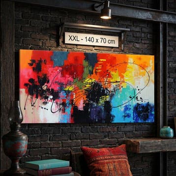 Monika Spiewak - Abstract - Oil Painting Stretched On The