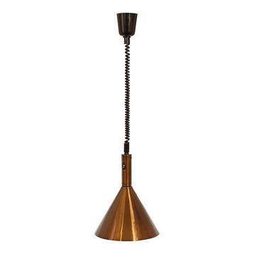 Warmhoudkap brons met in hoogte verstelbaar snoer max 136cm, Verzenden