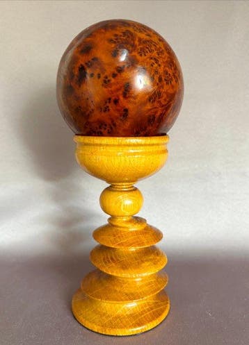 Decoratief ornament (2) - Marokko - Thuya Bal op standaard