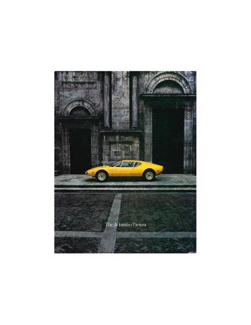 1972 DE TOMASO PANTERA BROCHURE ENGELS / FRANS, Ophalen of Verzenden, Nieuw
