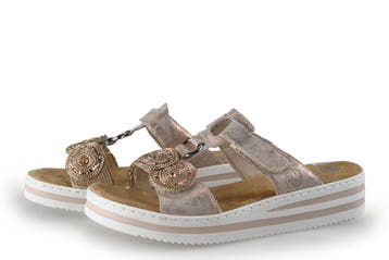 Rieker Slippers in maat 42 Roze, Kleding | Dames, Schoenen, Slippers, Verzenden, Zo goed als nieuw, Roze