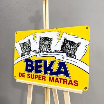 Beka De Super Matras Vintage Reclamebord – 60x40 cm –