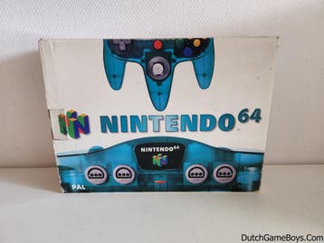 Nintendo 64 / N64 - Console - Ice Blue - Funtastic - Boxed, Games en Spelcomputers, Spelcomputers | Nintendo 64, Verzenden, Gebruikt
