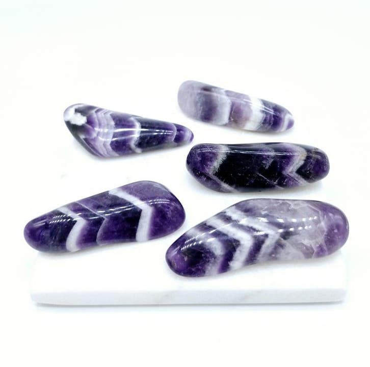 Amethist Handsteen/Broekzaksteen, Handtassen en Accessoires, Edelstenen, Ophalen of Verzenden