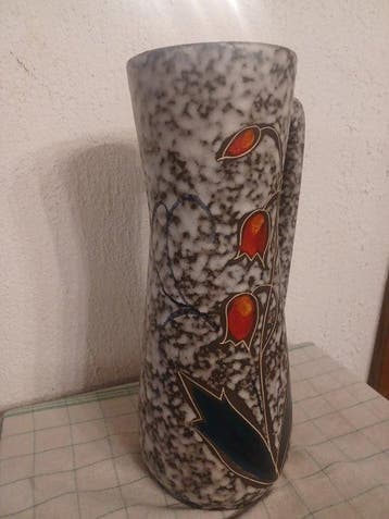 West Germany Fat Lava - Vase - H. 38 cm - céramique émaillée