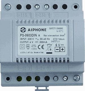 Aiphone PS Universele Voedingseenheid 6V 0.3A | PS-0603DIN, Doe-het-zelf en Bouw, Elektriciteit en Kabels, Verzenden