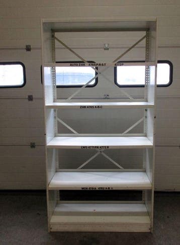 Magazijnstelling, Rek, Stelling, metaal, B102,5 x D42,5 x