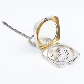 International Silver Company. Art Nouveau Poederdoos met, Antiek en Kunst