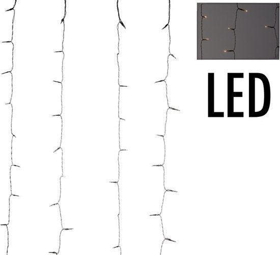 2dekans | Gordijnverlichting - 240LED - 225x150cm - koel wit, Diversen, Kerst, Ophalen of Verzenden