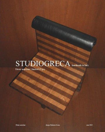 Studio Greca - Fauteuil - Ettore, ode moderniste - Bois,