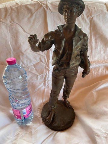 Adolphe Jean Lavergne (1852-1901) - Sculpture, lhomme au, Antiek en Kunst