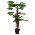vidaXL Kunstmatige Fan Palmboom Groen 60 x 25 x 170 cm Stof, Verzenden
