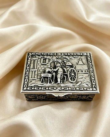 Doos - .915 zilver, Antiek en Kunst