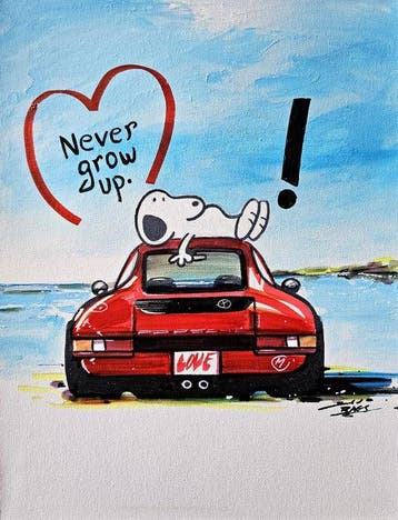 Baes Gerald (1975) - Porsche 911 Snoopy Pop Art