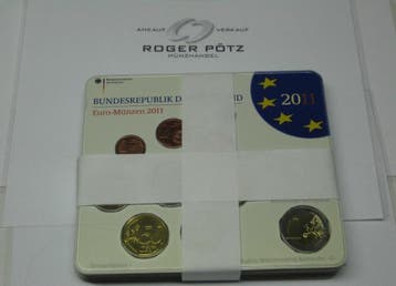 29,40 Euro Duitsland 5 x 5,88 Euro Kms 2011 Komplettsatz..., Verzenden, België