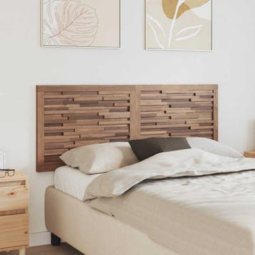 vidaXL Bed Hoofdbord Naturel Massief Teakhout, Verzenden