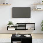 vidaXL Wand TV Stand 120 x 25 x 28,5 cm Bewerkt hout, Verzenden, Nieuw