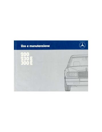 1985 MERCEDES BENZ E KLASSE INSTRUCTIEBOEKJE ITALIAANS, Ophalen of Verzenden