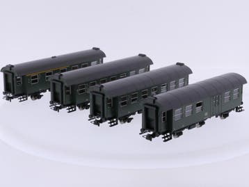 Schaal H0 Roco 54290, 54291 en 54293 set van 4 Umbauwagen..., Hobby & Loisirs créatifs, Trains miniatures | HO, Ophalen of Verzenden