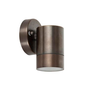 Wandverlichting modern Focus Muurlamp Brons, Verzenden, Nieuw